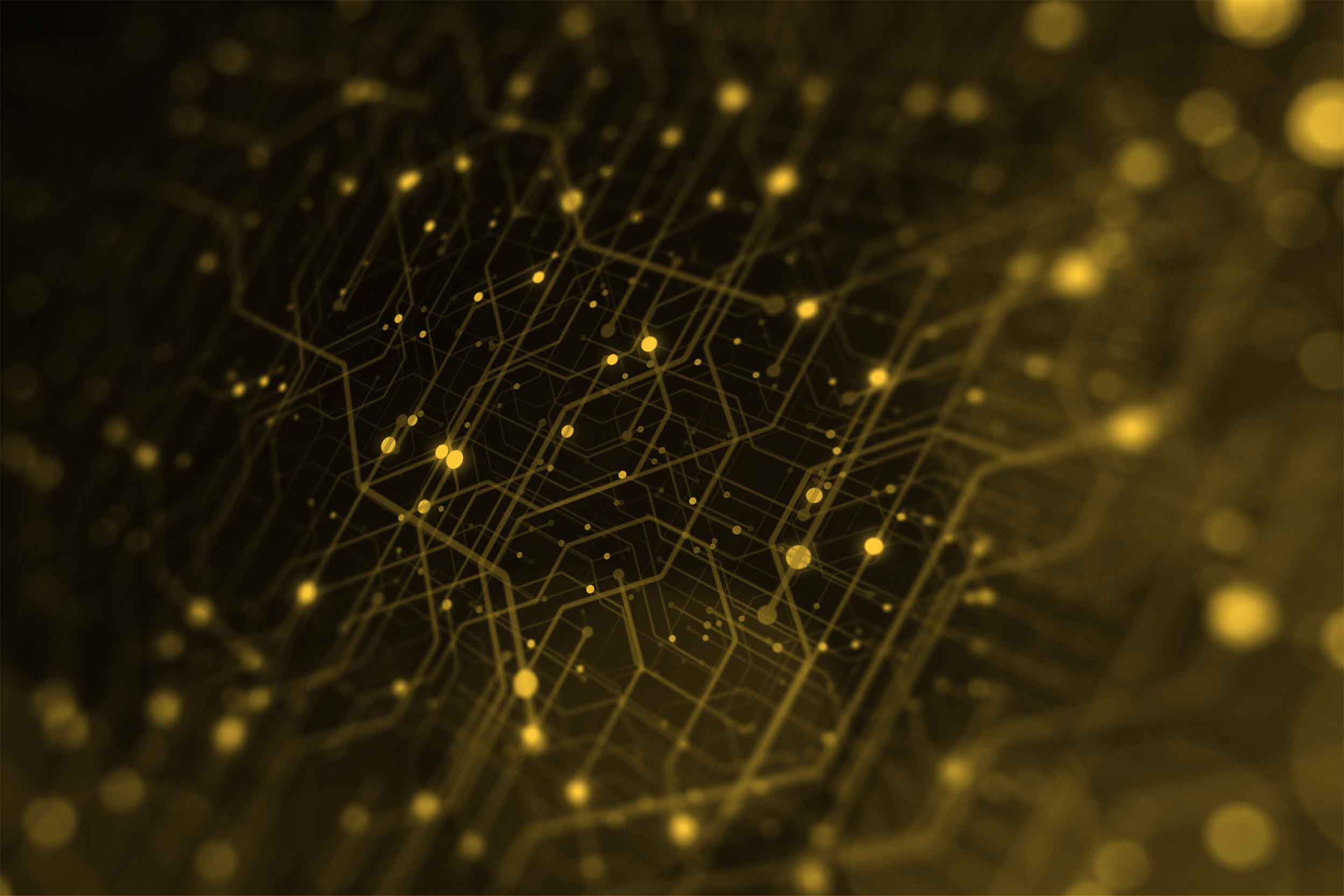 stylized background image of electronic circuitry and sparkles