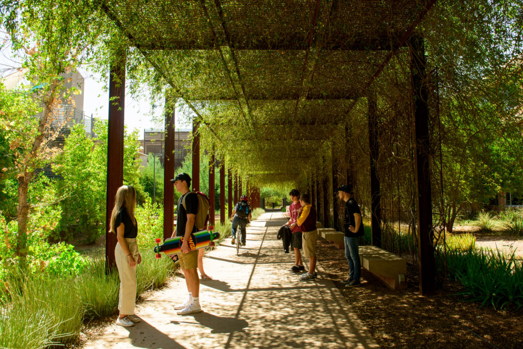 A breezeway on the Polytechnic campus.